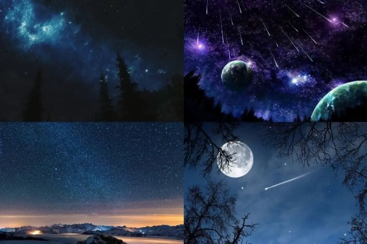 100+ ảnh background bầu trời đêm đẹp nhất 4K cực chất