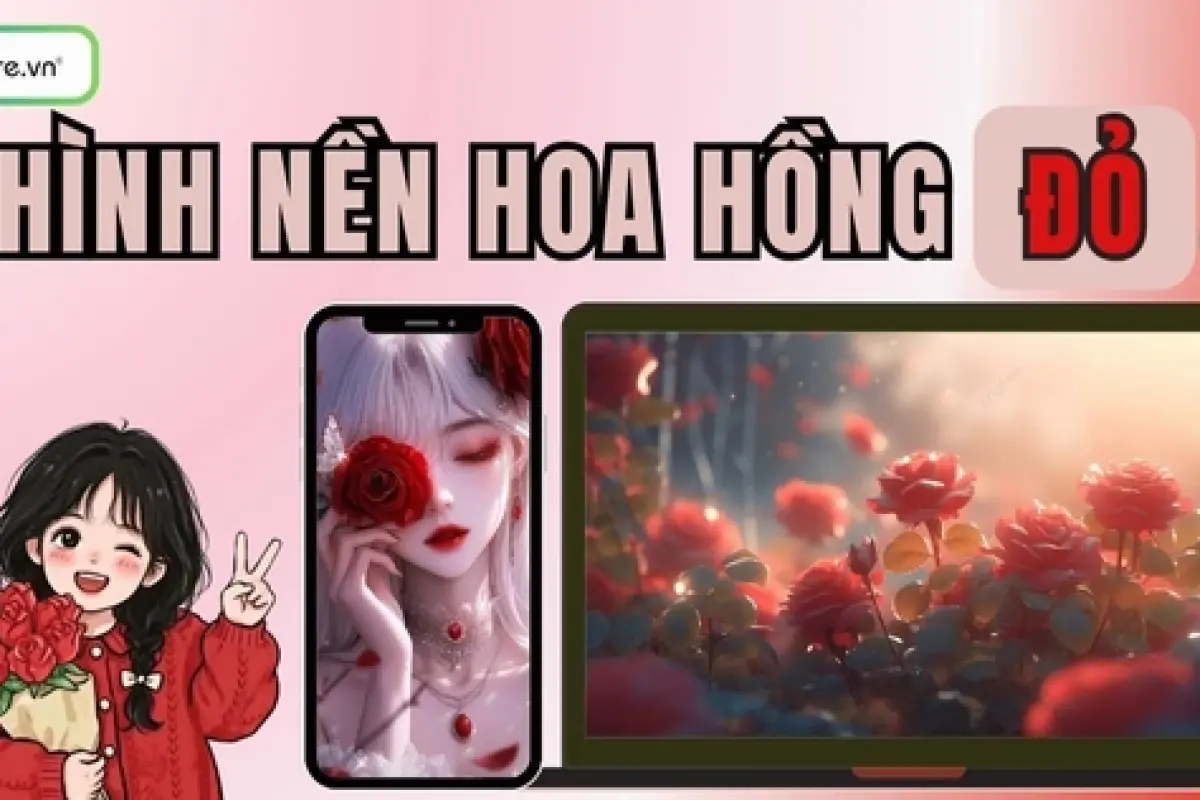 Bộ sưu tập hình nền hoa hồng đỏ đẹp vạn người mê