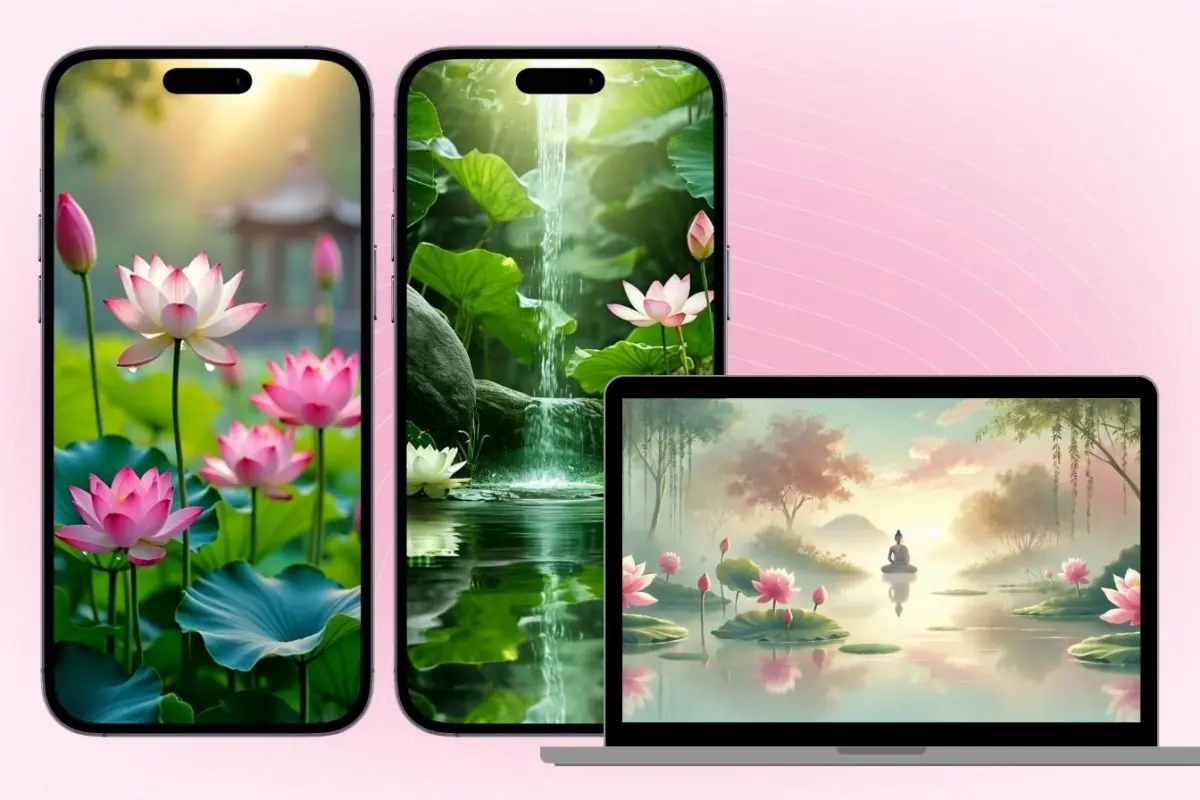 Bộ sưu tập hình nền hoa sen vàng tuyệt đẹp mang ý nghĩa tài lộc