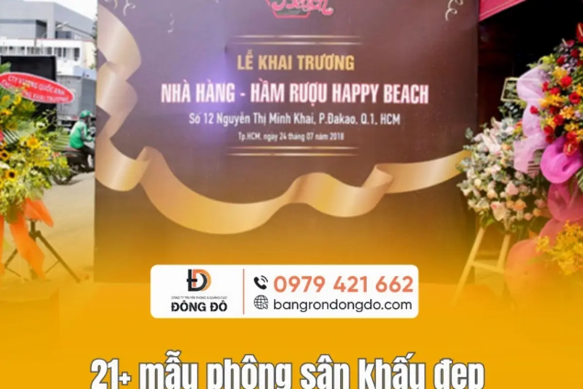 Tuyển chọn các mẫu thiết kế backdrop sân khấu đẹp ấn tượng