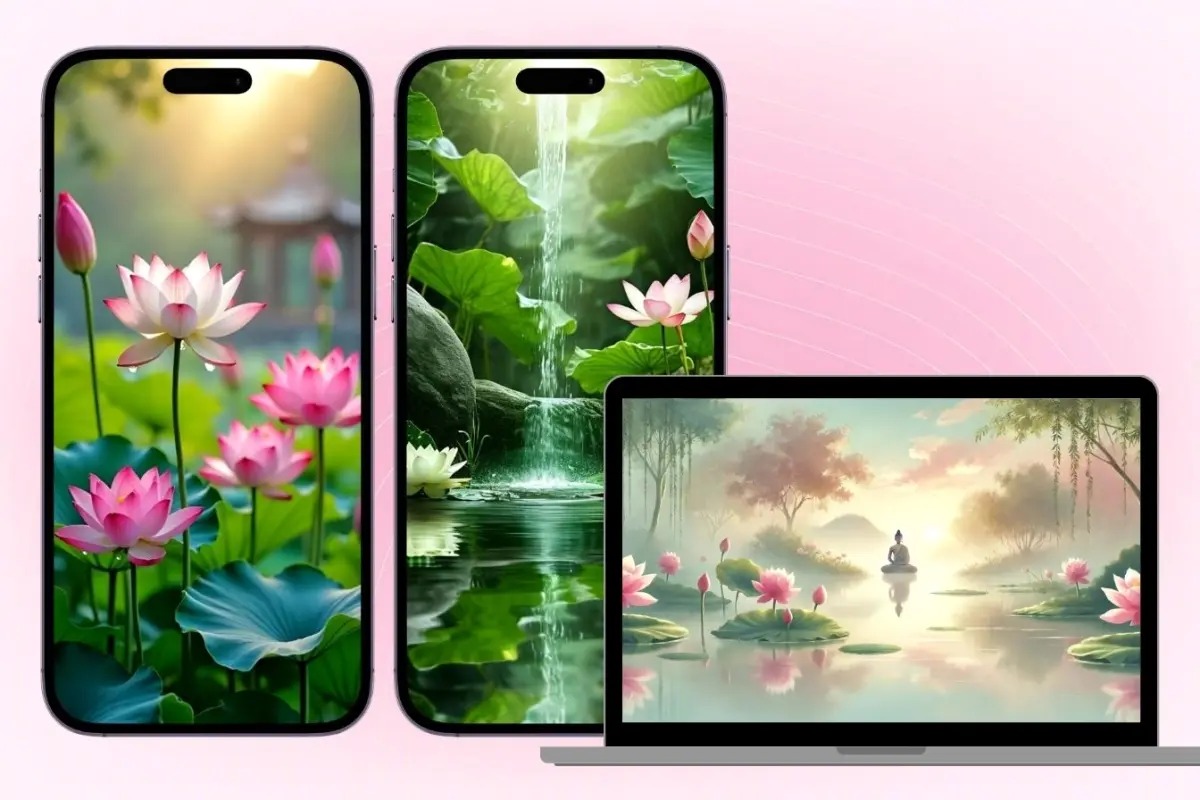 Tuyển tập hình nền hoa sen trắng nền đen đẹp nhất