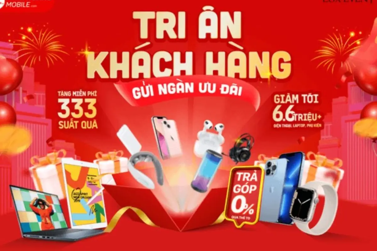 Tuyển tập mẫu backdrop tri ân khách hàng ấn tượng nhất 2026