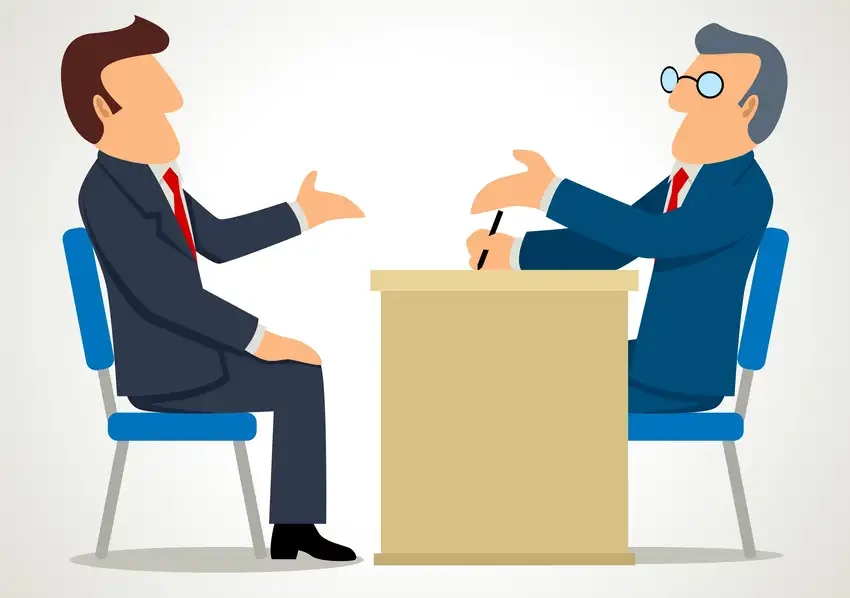 Background phỏng vấn đơn giản vẫn giữ sự tinh tế