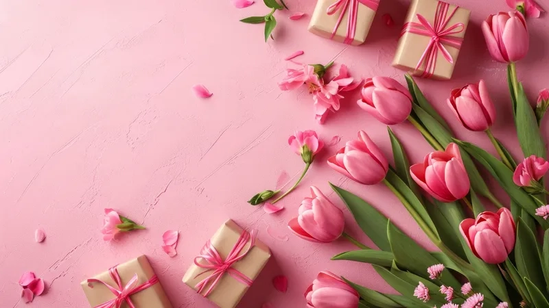 Slide nổi bật với background 8/3 powerpoint chuyên nghiệp