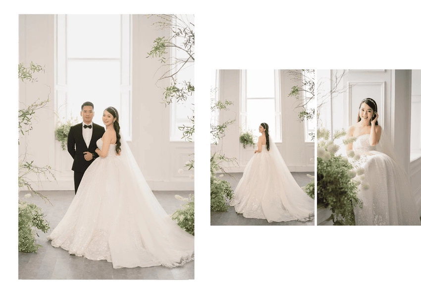 Background ảnh cưới tại nhà gần gũi và ấm cúng