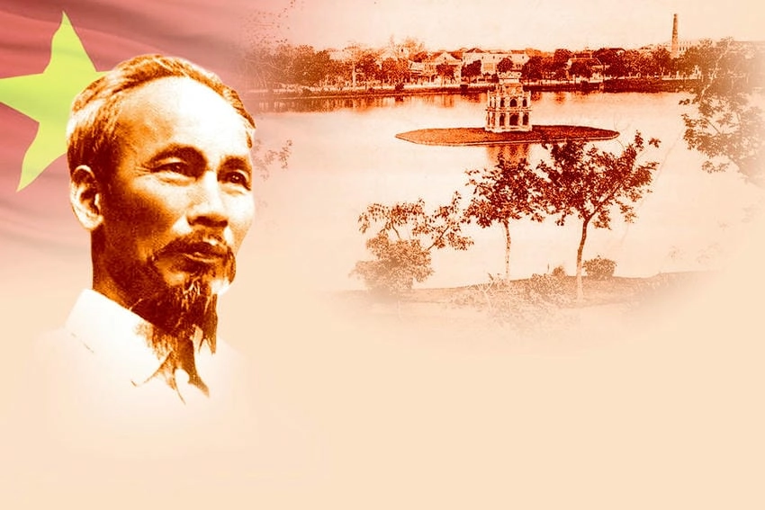 Background Bác Hồ nghi lễ phù hợp chương trình trọng đại