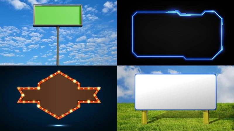 Background bảng hiệu tạo điểm nhấn thu hút ánh nhìn