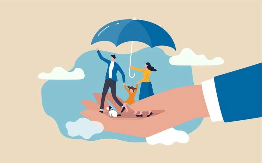 Background bảo hiểm mẫu đẹp mắt cho mọi concept