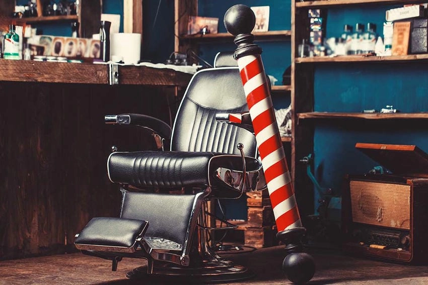 Background barber hiện đại phù hợp xu hướng trẻ
