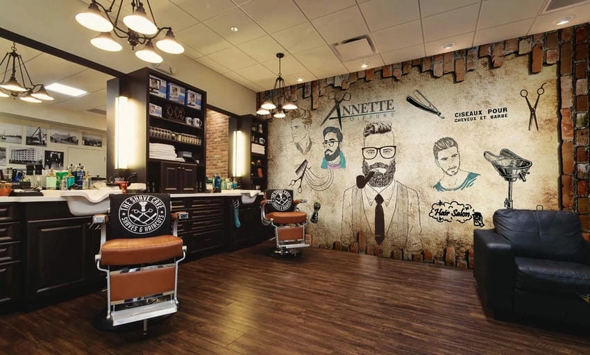 Background barber chuyên nghiệp nâng tầm hình ảnh tiệm