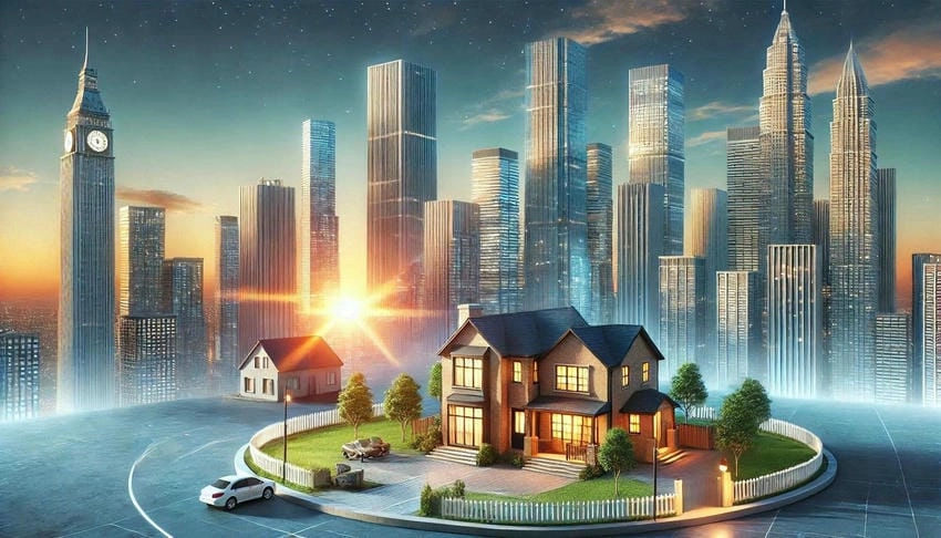 Background bất động sản nhà đất chuyên nghiệp và rõ ràng