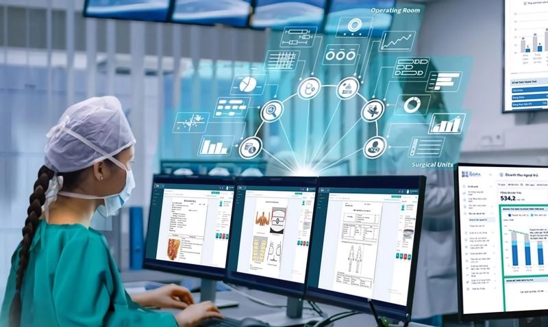 Background bệnh viện sáng tạo mang hơi thở mới