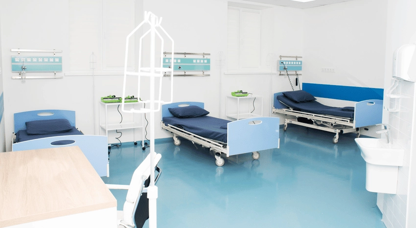 Background bệnh viện phòng khám rõ ràng và sạch sẽ