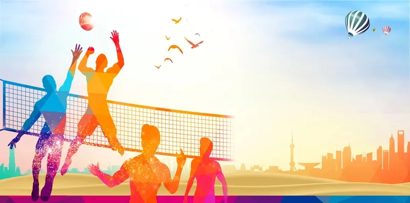 Background bóng chuyền giải đấu nổi bật cho fan hâm mộ