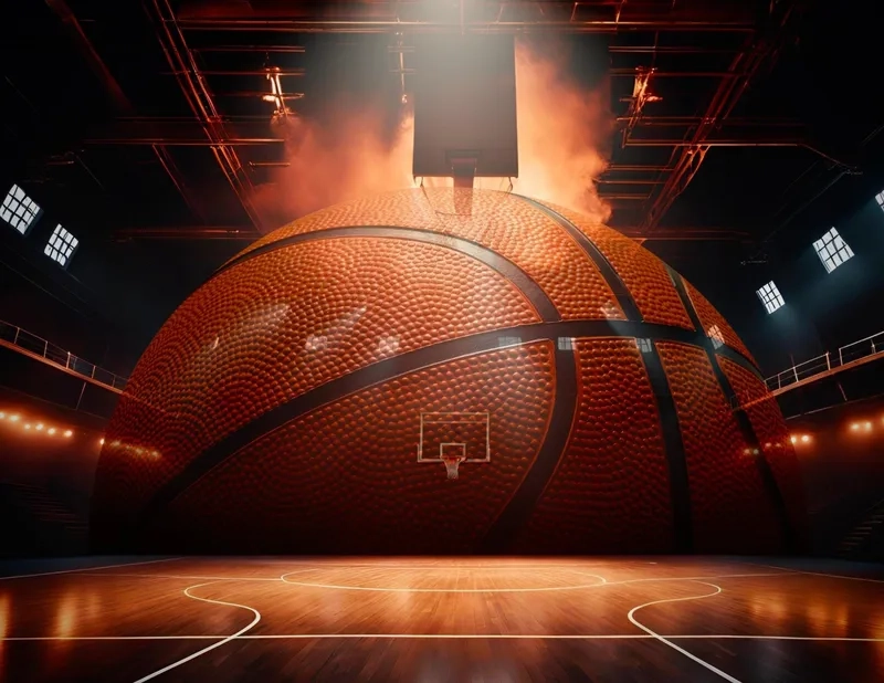 Background bóng rổ động sống động cuốn hút