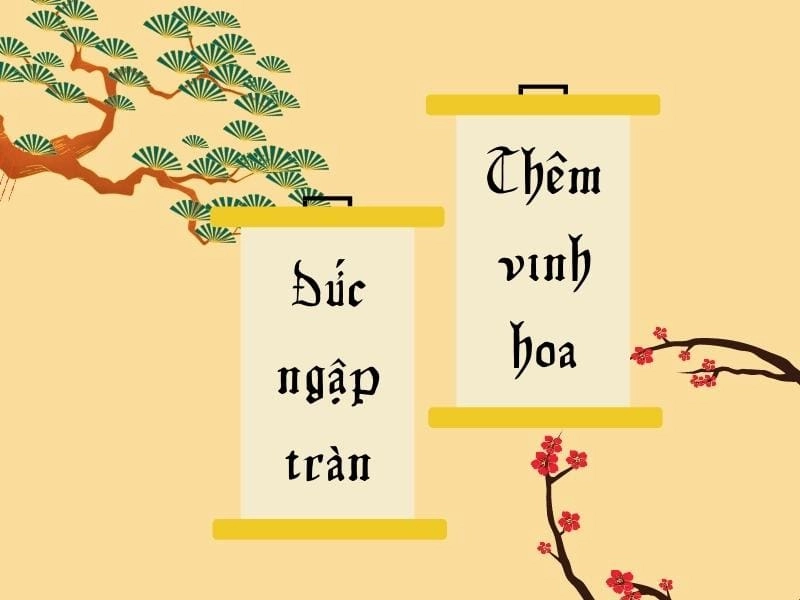 Background câu đối phong cách trẻ trung và năng động