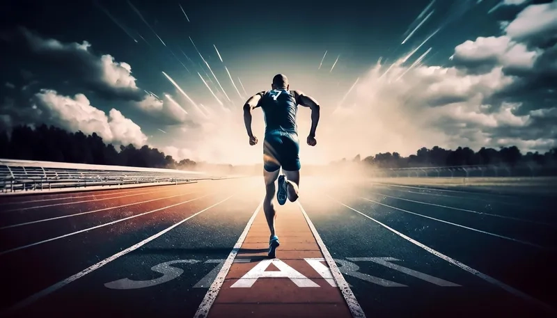 Background chạy bộ minimal tinh giản nhưng đầy tính thẩm mỹ