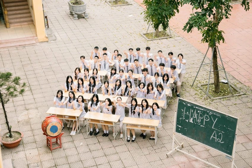 Background chụp kỷ yếu vintage 80s cá tính