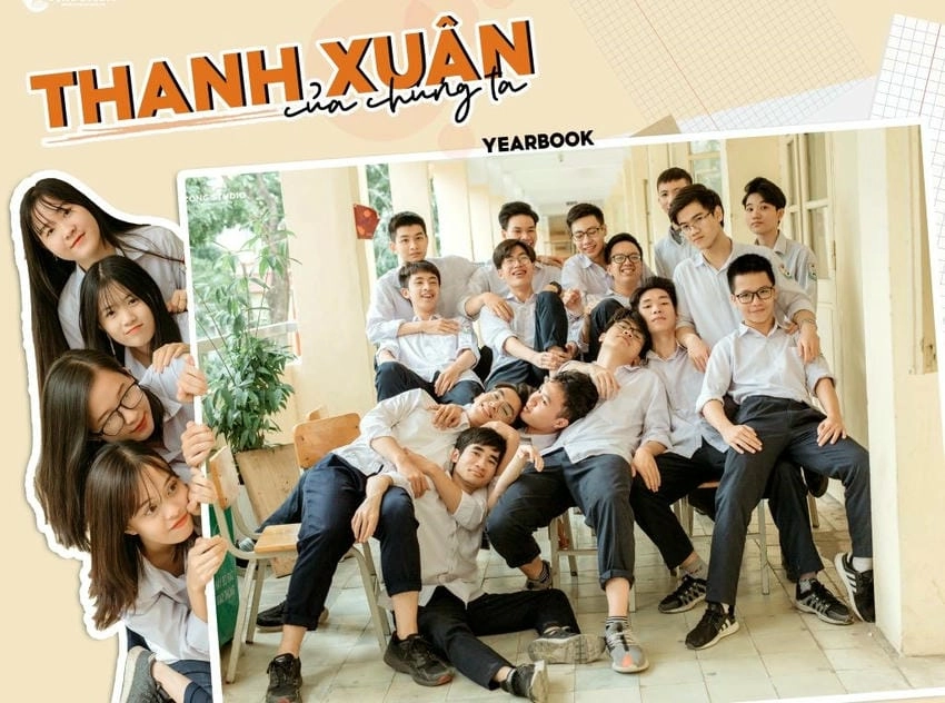 Background chụp kỷ yếu concept Hàn Quốc nhẹ nhàng