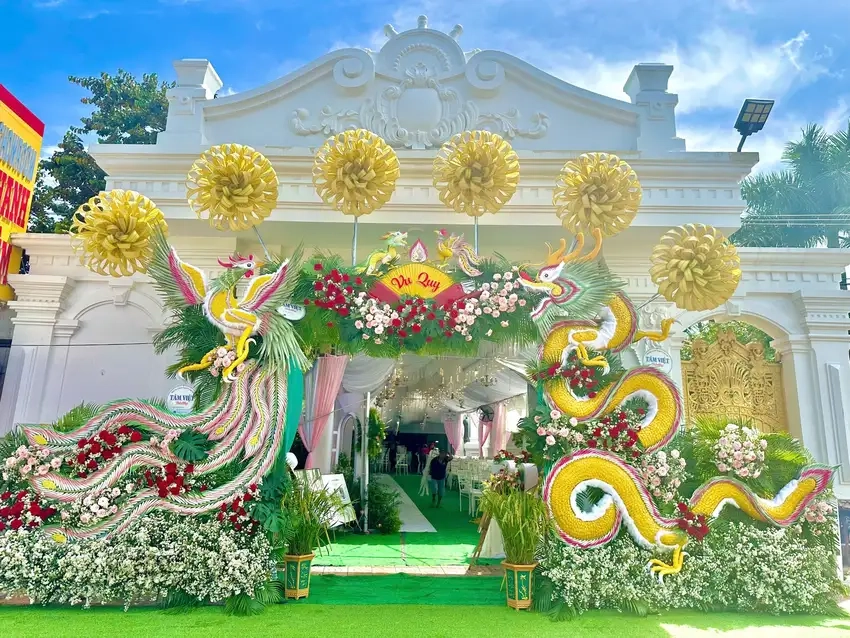 Background cổng cưới 4k sắc nét nổi bật từng chi tiết