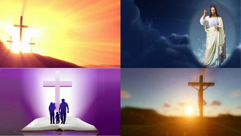 Background công giáo lan tỏa vẻ thiêng liêng sâu lắng