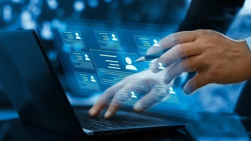 Background công nghệ trừu tượng nổi bật thị giác