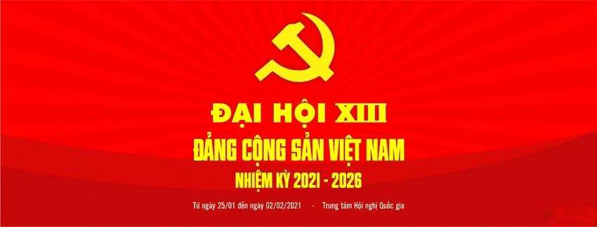 Background đại hội đảng trang trọng và uy nghi