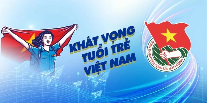 Background đại hội đoàn thanh niên năng động