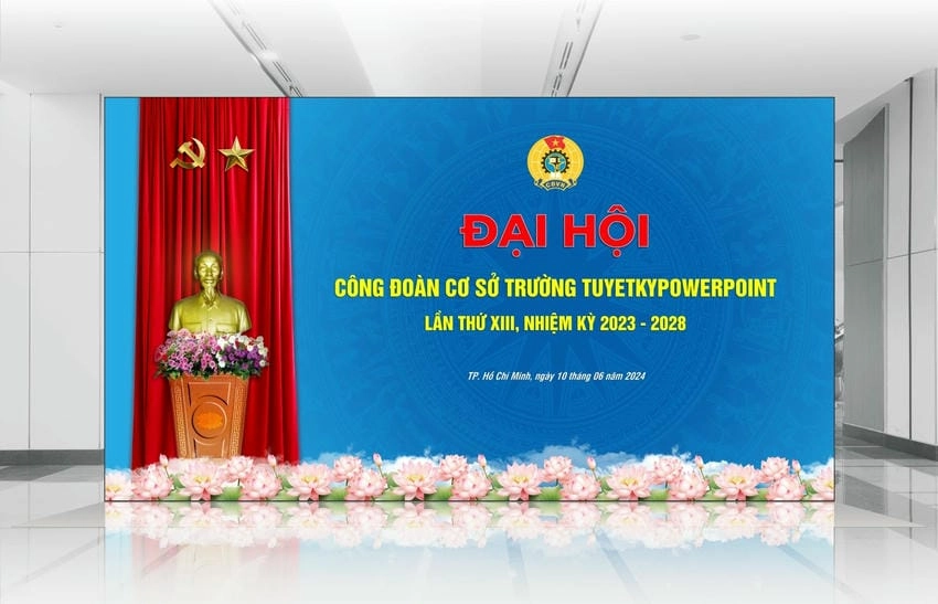 Background đại hội đoàn lung linh thu hút mọi ánh nhìn