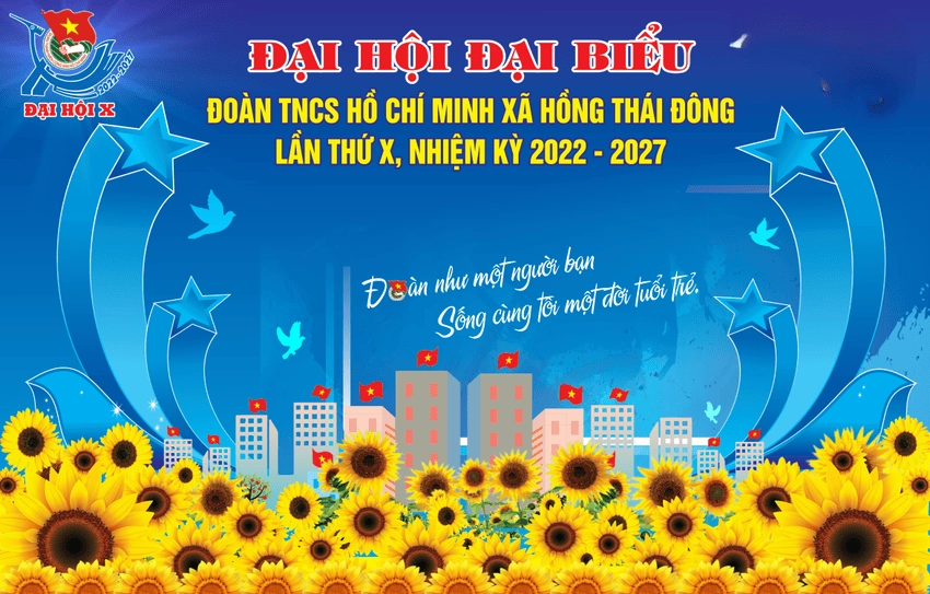 Background đại hội đoàn 4k chi tiết và sống động