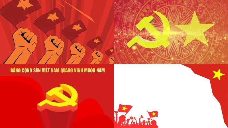 Background Đảng Cộng Sản Việt Nam trang nghiêm đầy tự hào