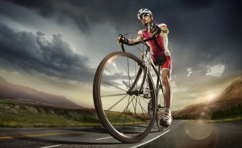 Thư giãn với background đạp xe tối giản nhẹ nhàng