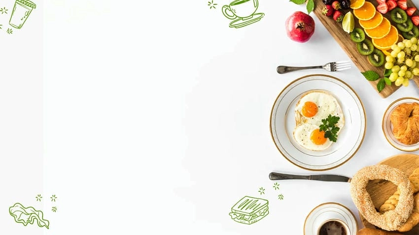 Background đồ ăn tối giản nhưng vẫn rất cuốn hút