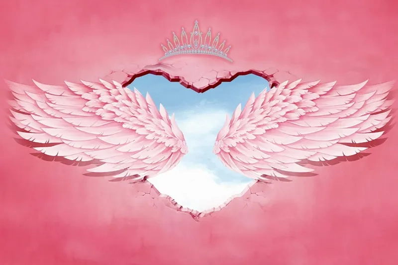 Khám phá vẻ sống động qua background đôi cánh thiên thần 3D chân thực