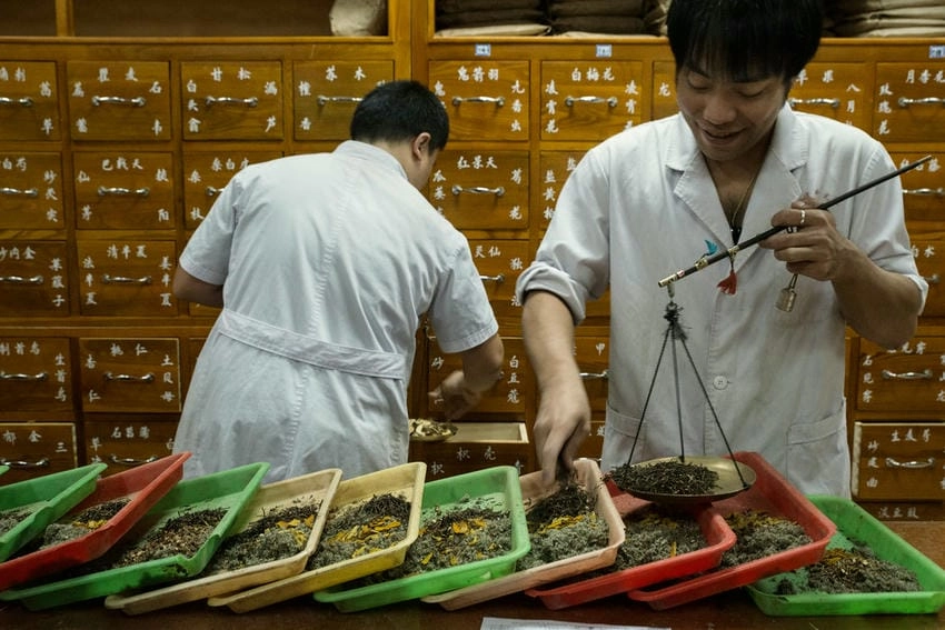 Background đông y 4k sắc nét phù hợp trình chiếu