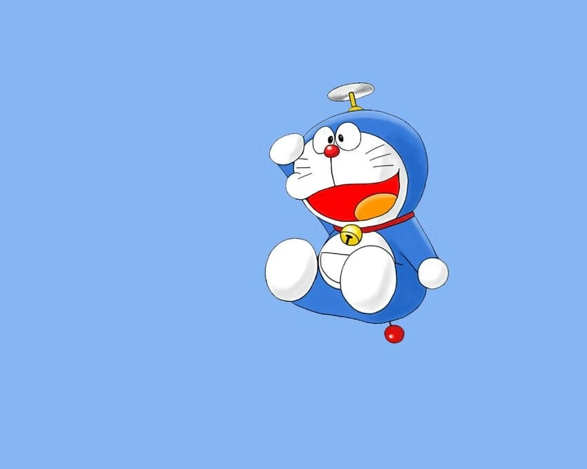 Background Doraemon chibi ngộ nghĩnh và đáng yêu