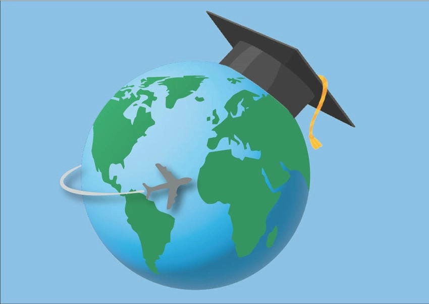 Background du học tổng hợp đa dạng kiểu thiết kế