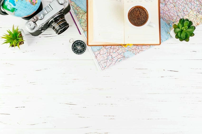 Background du lịch hiện đại phù hợp xu hướng mới