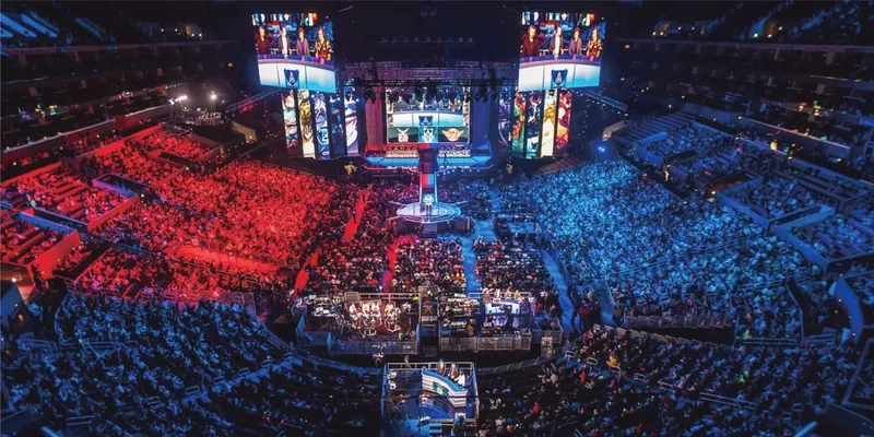 Background esport kính thiên văn mang cảm giác không gian