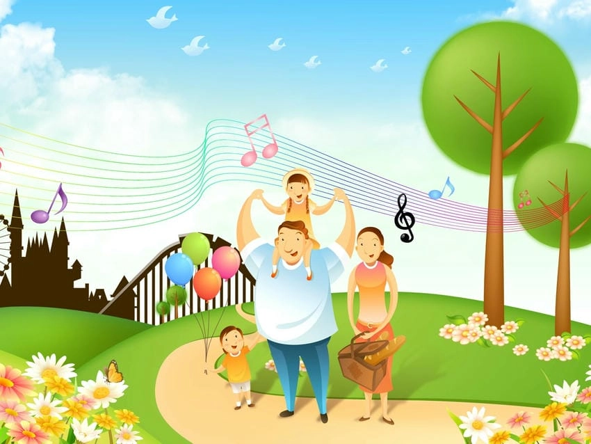 Background gia đình tổng hợp đầy đủ phong cách