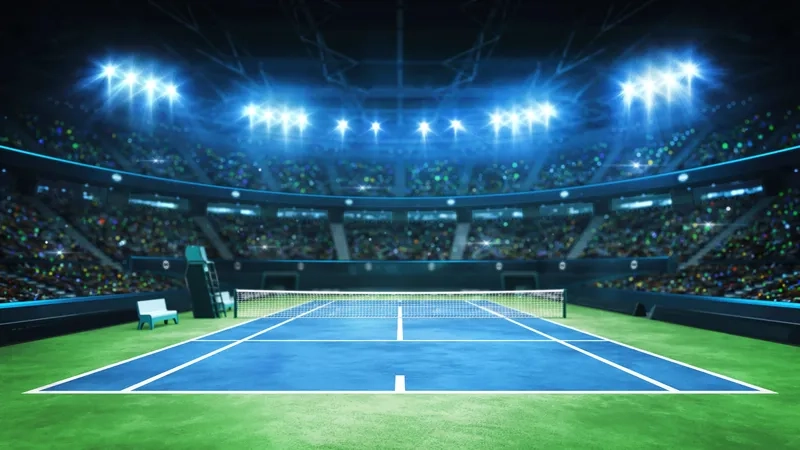 Chuyên nghiệp với background giải đấu thể thao doanh nghiệp