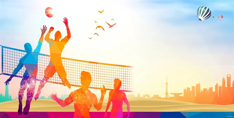 Trẻ trung với background giải đấu thể thao học sinh