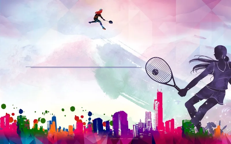 Sôi nổi với background giải đấu thể thao phong trào