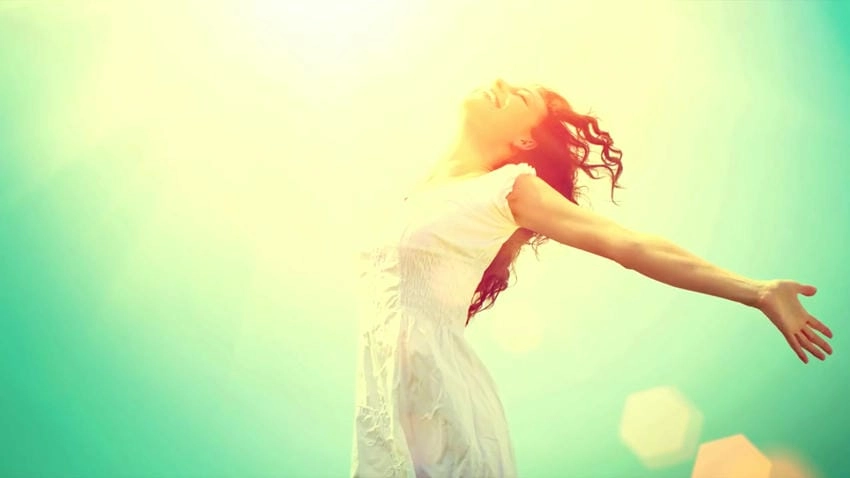 Background hạnh phúc vui vẻ tràn ngập sắc màu tươi sáng