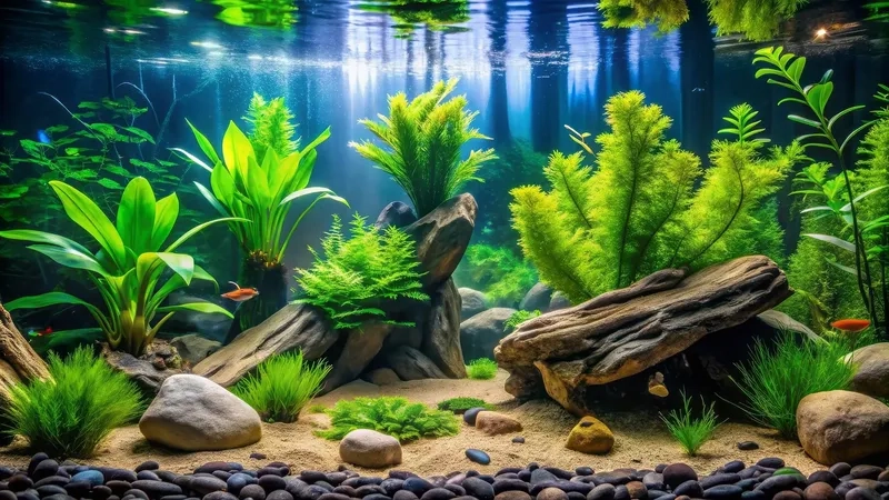 Khơi gợi cảm hứng nghệ thuật qua background hồ cá minh họa