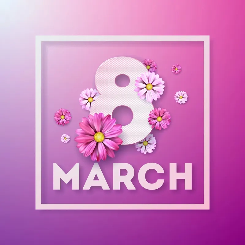 Background hoa 8/3 màu hồng dịu dàng mang hơi thở yêu thương