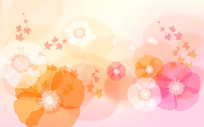 Dễ thương tuyệt vời cùng background hoa cam cute
