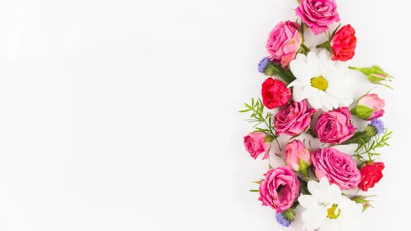 Ngọt ngào cùng background hoa cảm ơn hoa hồng