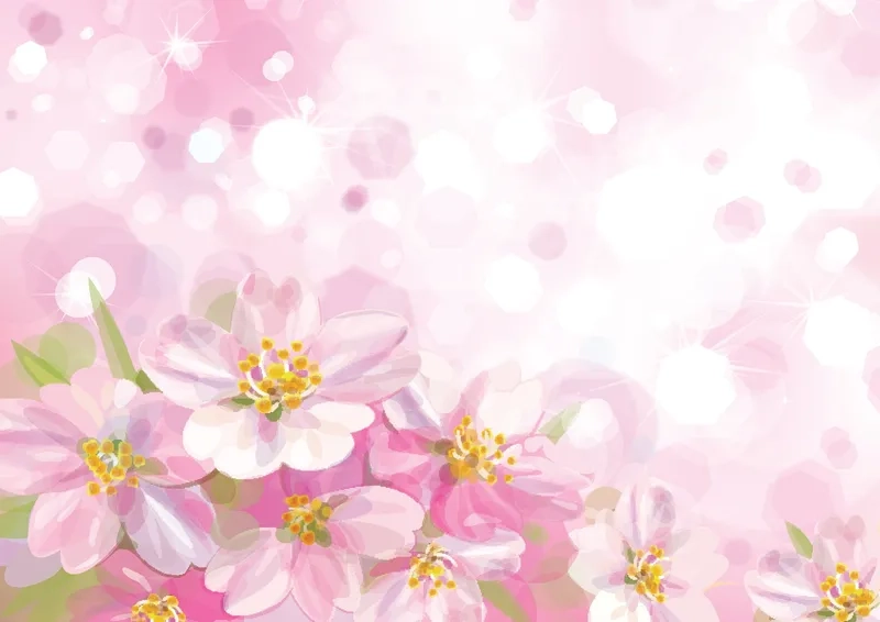 Background hoa chào xuân vàng đỏ rực rỡ đón xuân sang