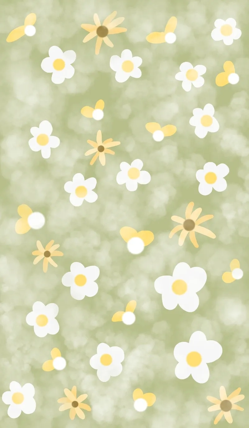 Sáng tạo nhẹ nhàng cùng background hoa cute đơn giản